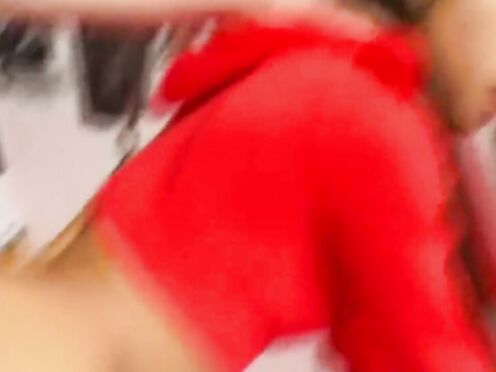 Little Lupe remove the pants of a guy shown big cocks. She blowjob it & swallo