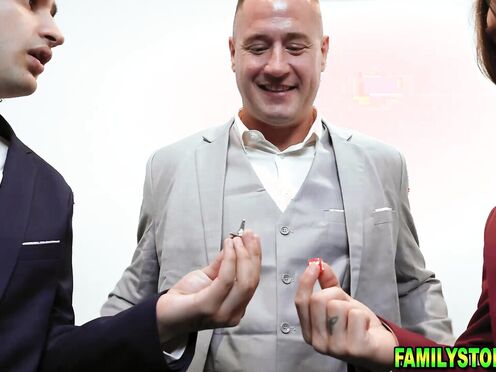 Step Dad fucking his Lana Smalls & Evie Christian in front of his stepsons