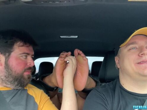 Nemo does a great job at taunting & tickling Fabios feet
