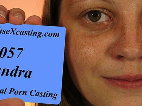 Introverted hottie at her first casting