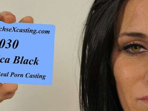 Jessica at her first porn casting