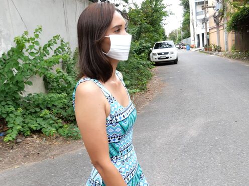 Two week millionaire Thai GF sex after a coffee date