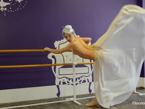 Irina Brovkina shows her gymnastic talents