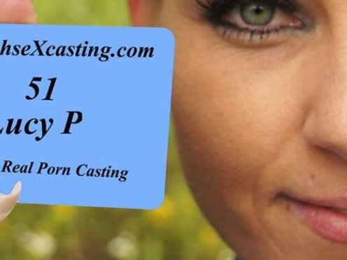 Lucy's first porn casting