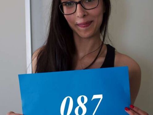 Ashely Ocean at her first porn casting