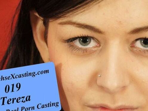Tereza's first porn casting