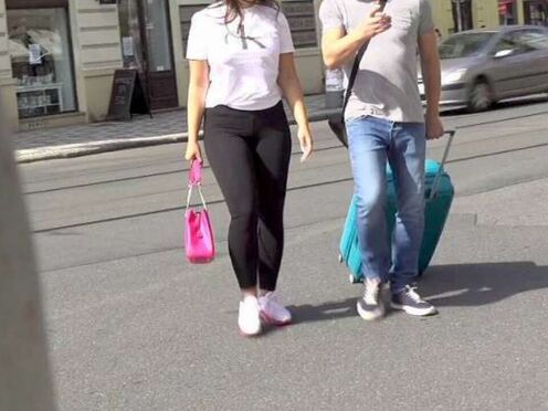 The searching ended in a great fuck for a big boobed brunette