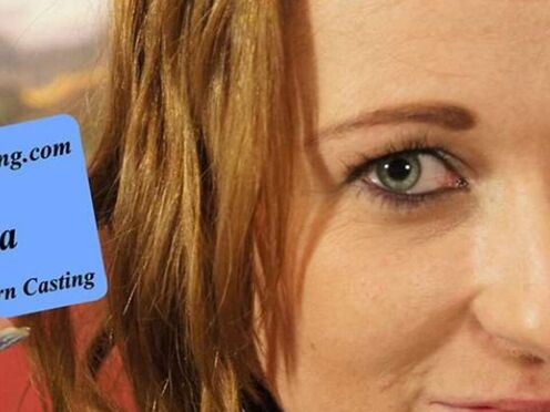 Redhead Barbora at her first porn casting