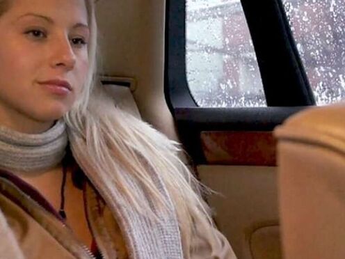 Gas station quickie with blonde teen