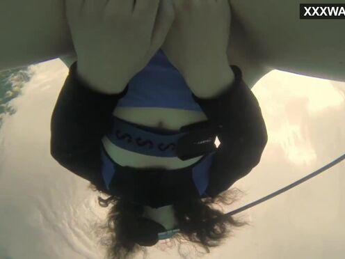 Sexy underwater beautiful babe Emi the mermaid