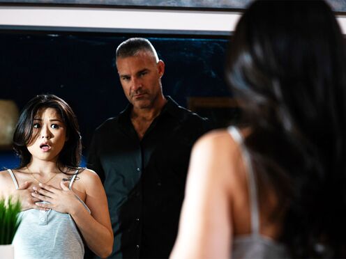 Petite Asian girl Lulu Chu teen twat railed by her ex teacher