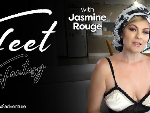 Sexy STEPMOM Jasmine Rouge shows her pretty feet