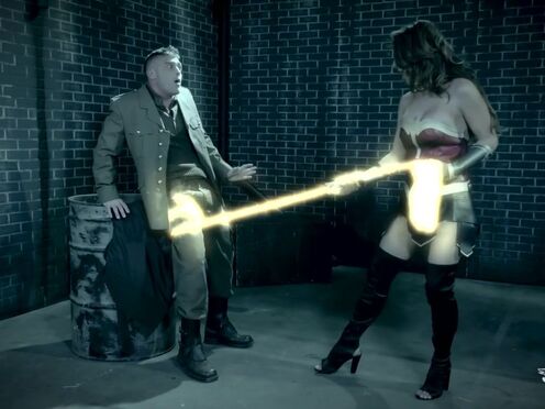 Behind the Scenes of Wonder Female: A XXX Parody with Tgirl Chanel Santini