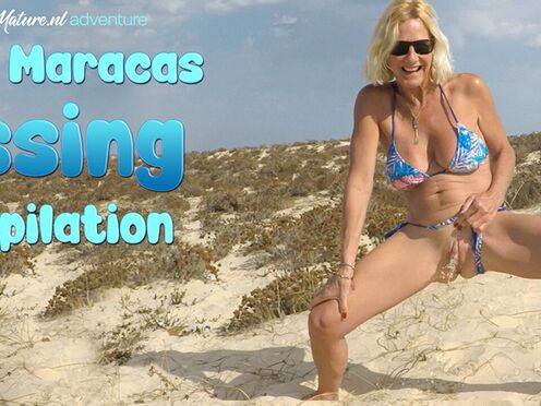 Compilation of Mature Molly Maracas pissing