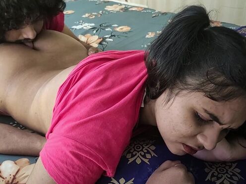 Romantic Love Of Real Life Indian Couple Foreplay Sex