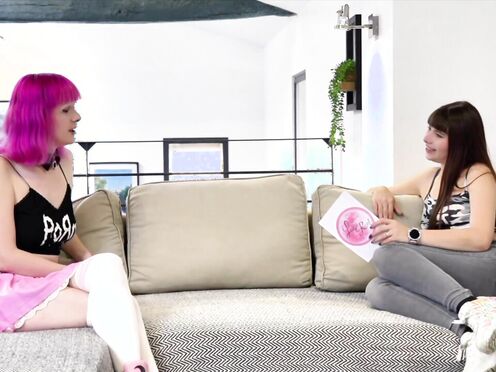 Lily finalizes her experiments in front of the camera...