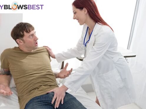 Dr Kelly Caprice Tries Her New Ways To Fix Patient With Dick Sucking