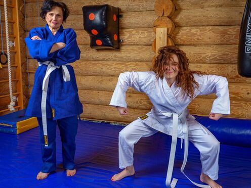 Grandma & teen wrestling passion!