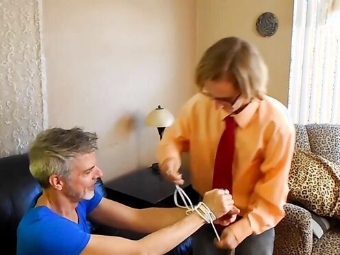 Twink Elis Ataxxx Bound & Tickles DILF Richard Lennox