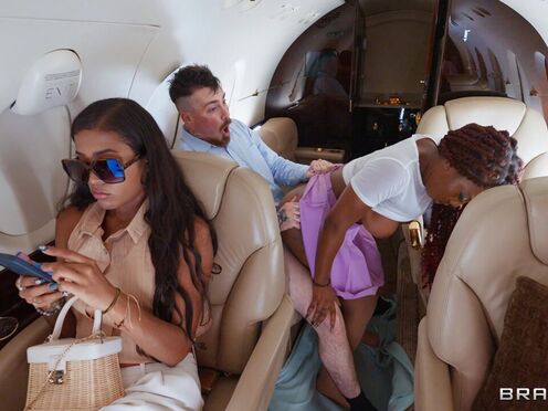 BRAZZERS Ceceswetdreams gets naughty on a private jet