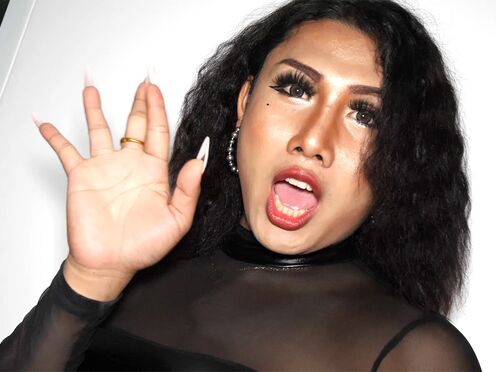 BBW ladyboy gets big round ass screwed raw after he shaved her anus