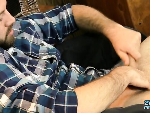 Hot Jason Flaunts His Tattoo While Jerking Off Solo