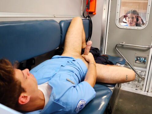 Shemale nurse Bailey Archer jerk colleague