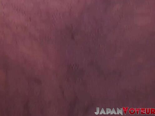 Voyeur records Japanese babes while their undies are visible