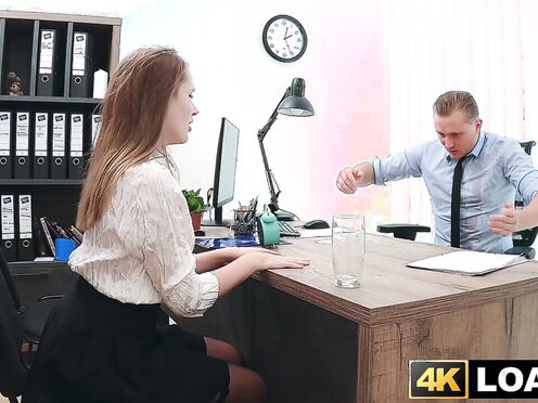 Timid Una Fairy bends over & suck heavy shaft for cash loan