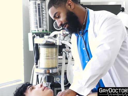 Patient Romeo Rivers gets a protein shot from doc Shadow to solve his ass pumping lu