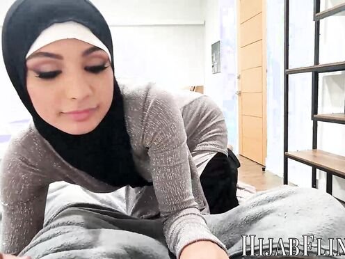 Naughty Nina Nieves is prick starved so she seduces her stepbrother into fucking