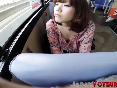 Japanese chicks have their naughty parts recorded by voyeur