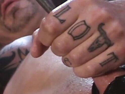 He finds a long silver rod & decides to fuck his dick in a sensational-soundin