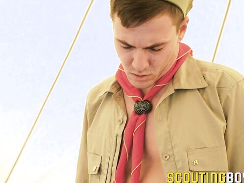 Tall scout gets his hands on a fellow scouts meat