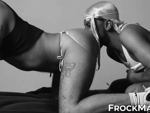 Horny ebony twink Ronnie rimmed hard the juice wet hole of hot Adidas Papi