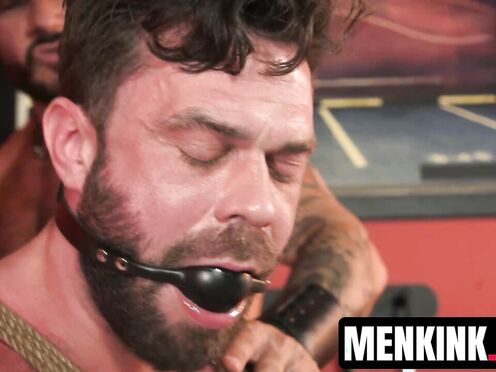 Unshaved Sexystache used & dominated by merciless fucker James Fox