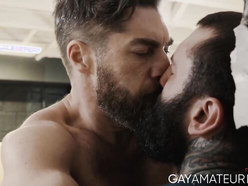 Hardcore bareback butt ramming in the construction site by babe studs Markus Ka