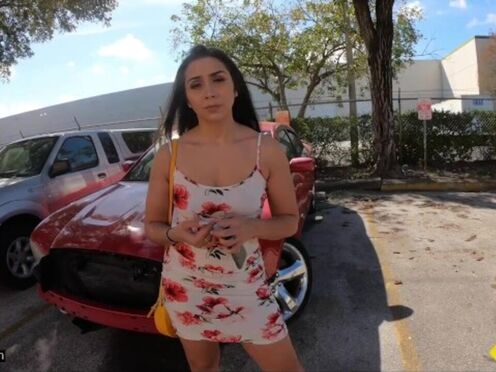 Roadside - Latin Fucks Her Car Mechanics Prick For A Favor