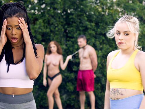 Big booty black COUGAR has a bisex foursome with Girlfriend & neighbors