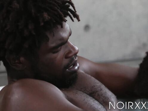 Ebony dudes Adrian Hart & Devin Trez fuck one another with full of action