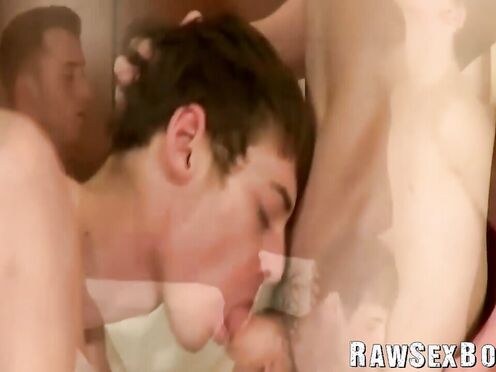 Twink Aiden Woods has his holes double teamed by Lucas Owens & Tate Ryker