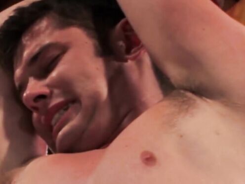 Pretty Chase  takes the electric wand against his tender flesh