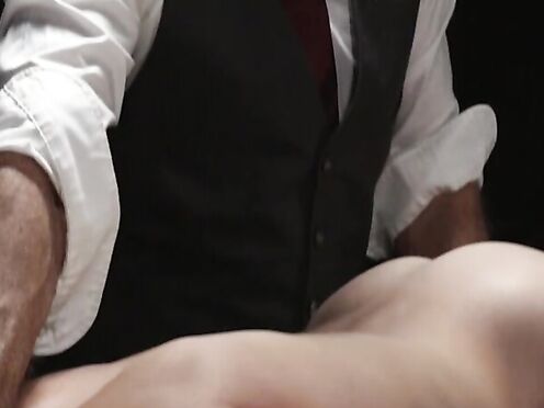 Noah White shoots heavy load while getting rammed by horny stud Dillon S