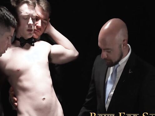 Beautiful Cole Blue bent over for a passionate 3some anal session with