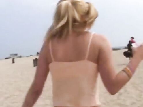 Hot solo blonde teen