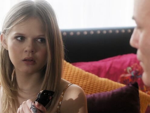 Protective step daddy takes off stepdaughters chastity belt for sex