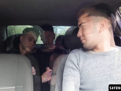 Dimitri Star & Luca Libra got into a sexy 3some fuck with Leo Blue