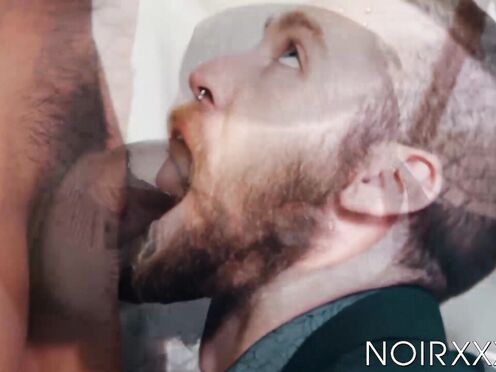 Bearded Ziggy Banks & Marquee D Angelo unleashes sloppy blowjobs & booty worsh