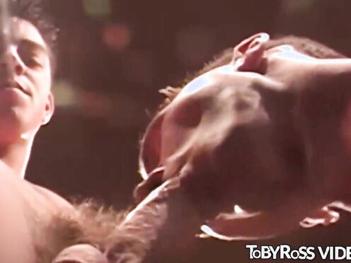 Sensual  gay passionately sucking big cock & cums