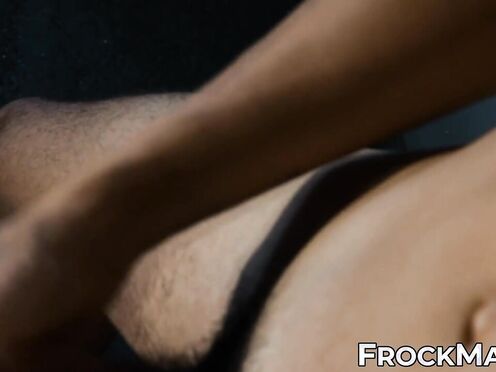 Beautiful Ben Masters shoots creamy loads on his boss after stroking his fat ro